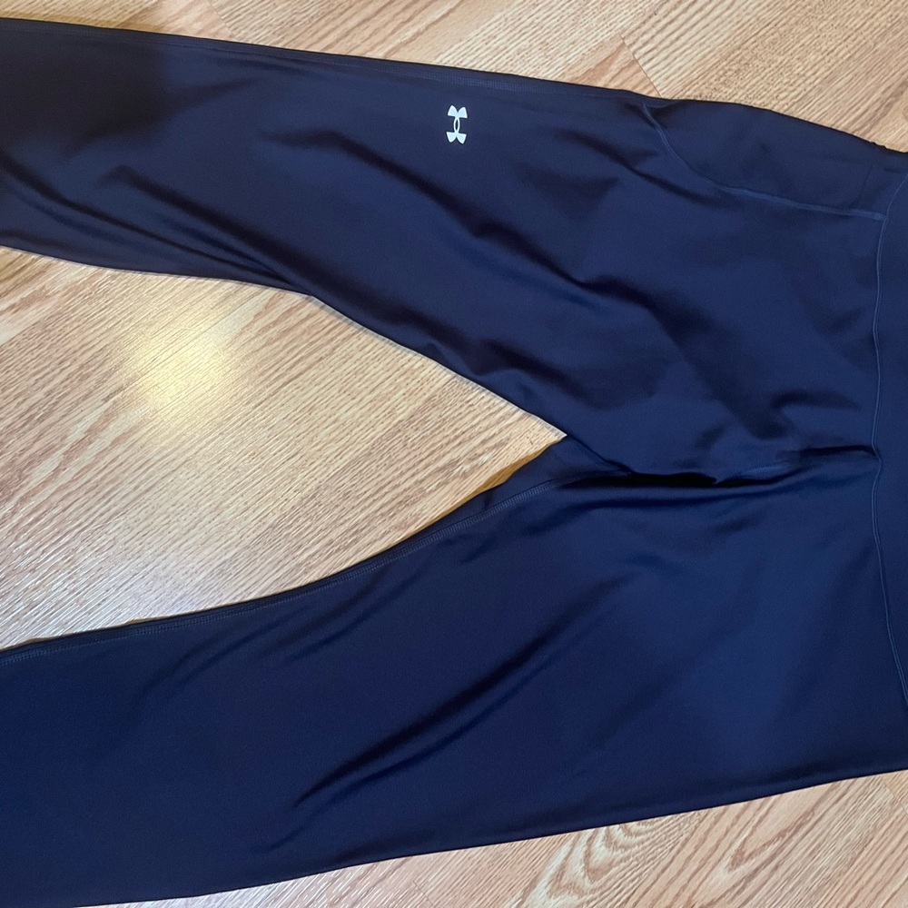 Under Armour Dark Navy compression Heat Gear Leggings Womens 3X